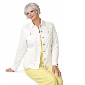 Women's White Denim Jacket